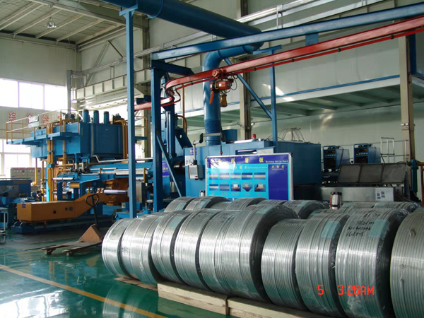 鋁管生產(chǎn)現場(chǎng)